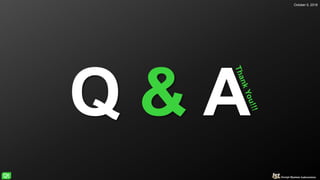 October 5, 2018
Q & A
 