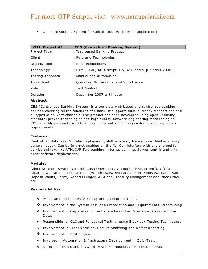 Resume on qtp