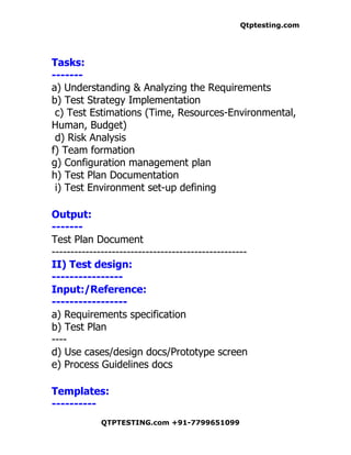 Qtp testing process | DOC