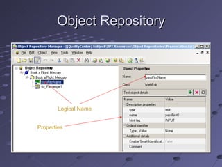 Object Repository Logical Name Properties 
