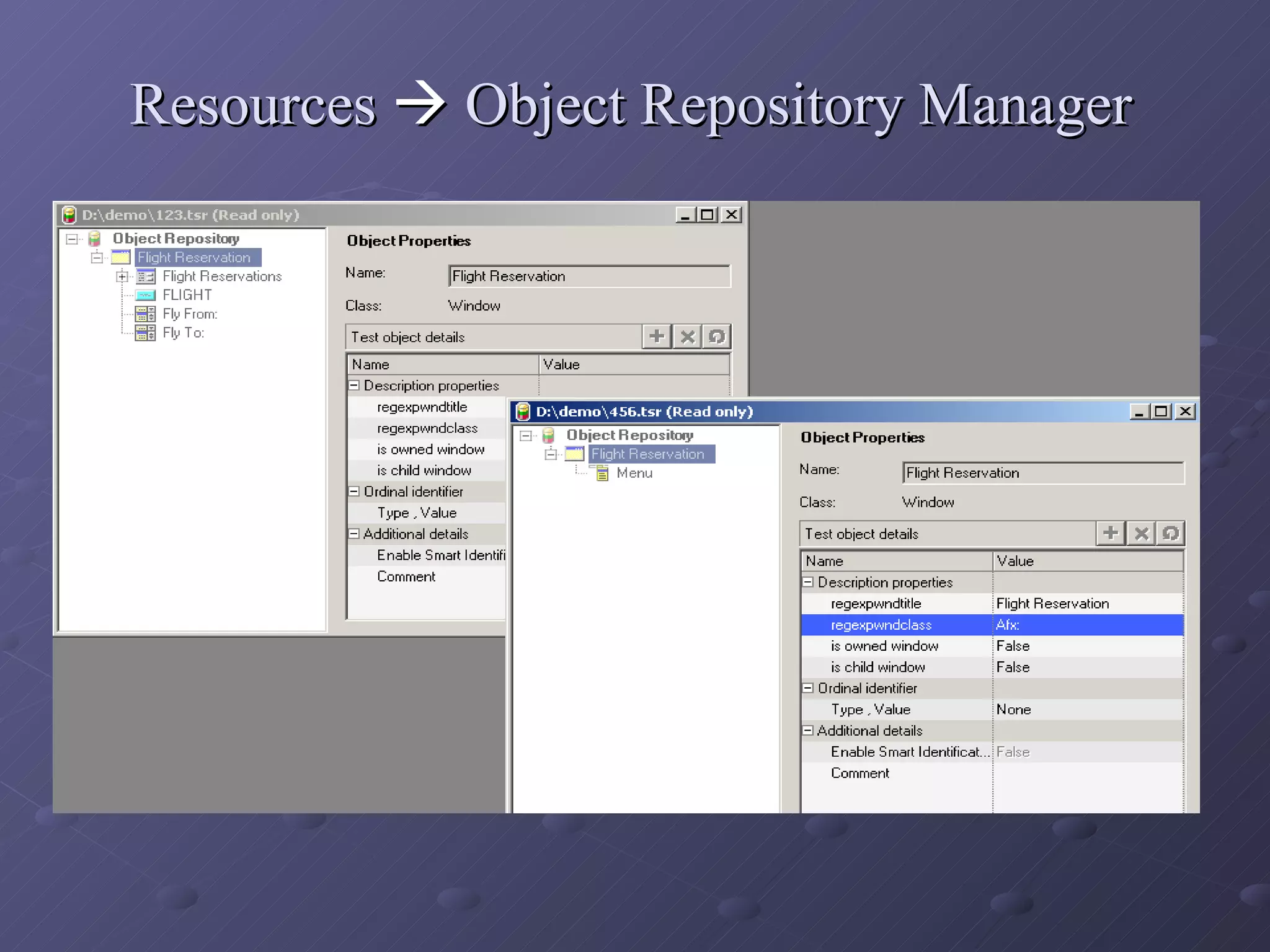 Resources    Object Repository Manager 