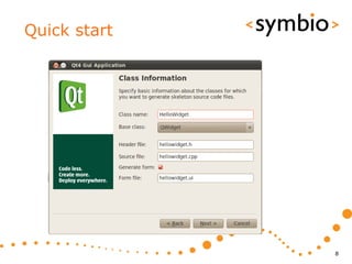 Quick start




              8
 