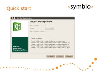 Quick start




              9
 