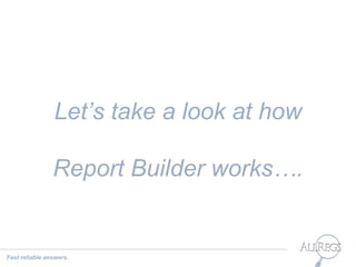AllRegs Report Builder | PPS