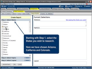 AllRegs Report Builder | PPS