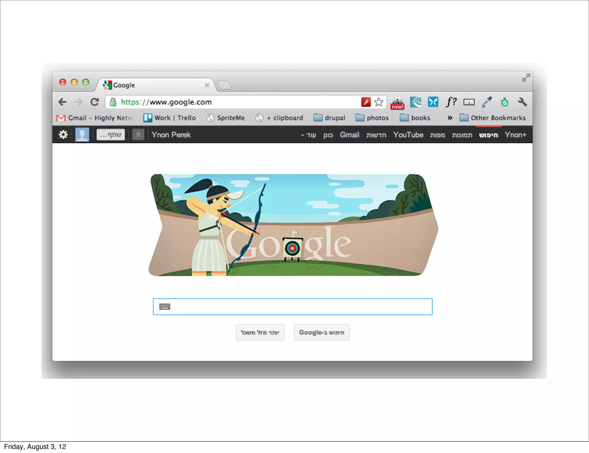 Friday, August 3, 12
 