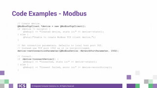 [Webinar] QtSerialBus: Using Modbus and CAN bus with Qt | PDF
