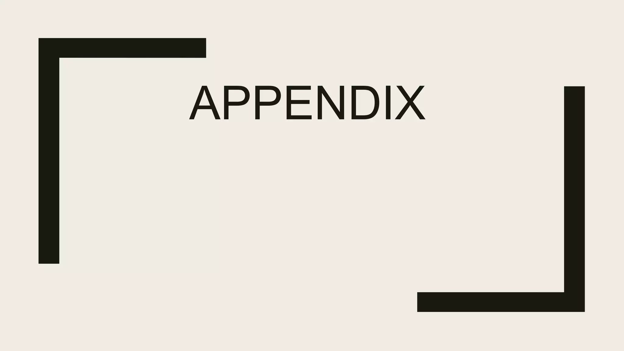 APPENDIX
 