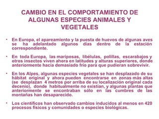 ¿Qué es el Cambio Climático?