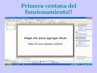 Primera ventana del funcionamiento!! 