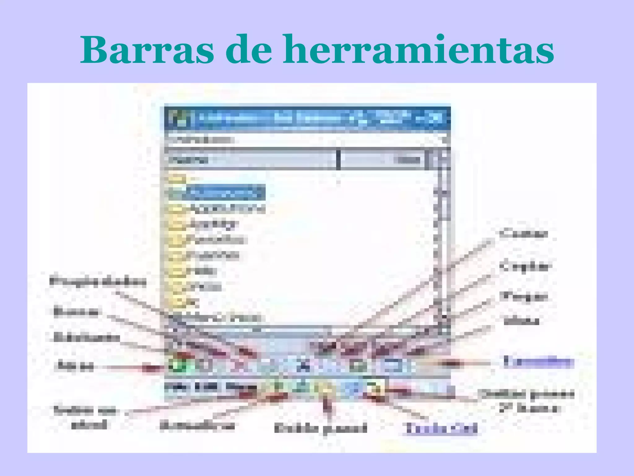 Barras de herramientas