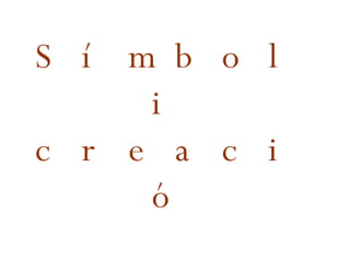 Símbol i creació 