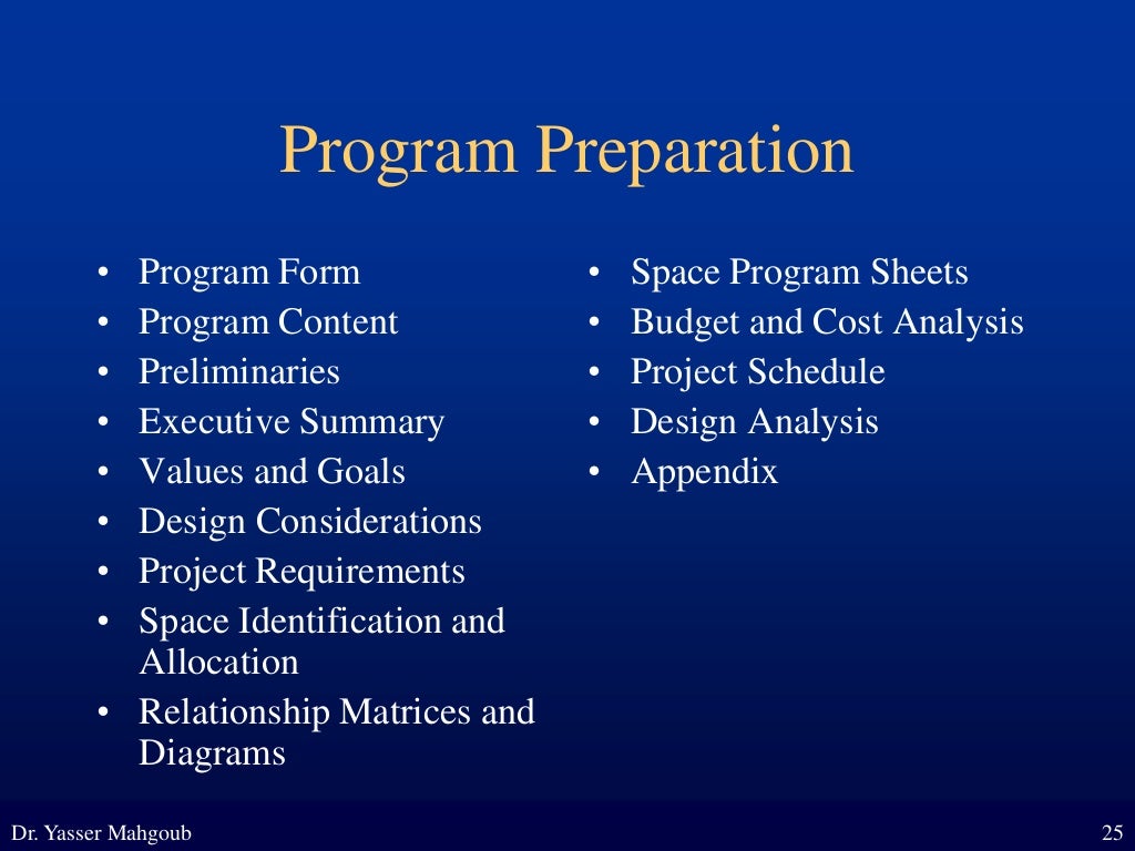 Architectural Programming Lecture | PDF