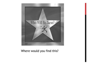 Where would you find this?
 