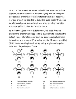Quadcopter | PDF