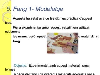 Elements treballats en aquesta activitat:- La percepció, ja que a partir dels nostres objectes hem pogut traslladar les característiques d’ells en una estructura conjunta.- Un aspecte molt important ha estat l’equilibri, doncs ha estat fonamental per poder desenvolupar la nostra construcció.     Ens ha servit per aconseguir col·locar els tamborets un a sobre   l’altre sense que caiguessin.- Repetició d’objectes: En el nostre treball s’ha donat aquesta repetició ja que nosaltres hem decidit muntar la nostre estructura amb sis tamborets iguals.- Per últim, també hem treballat la distribució de l’espai; el     dins- fora i el ple- buit del nostre muntatge, observant quines     són les característiques espacials de l’objecte.