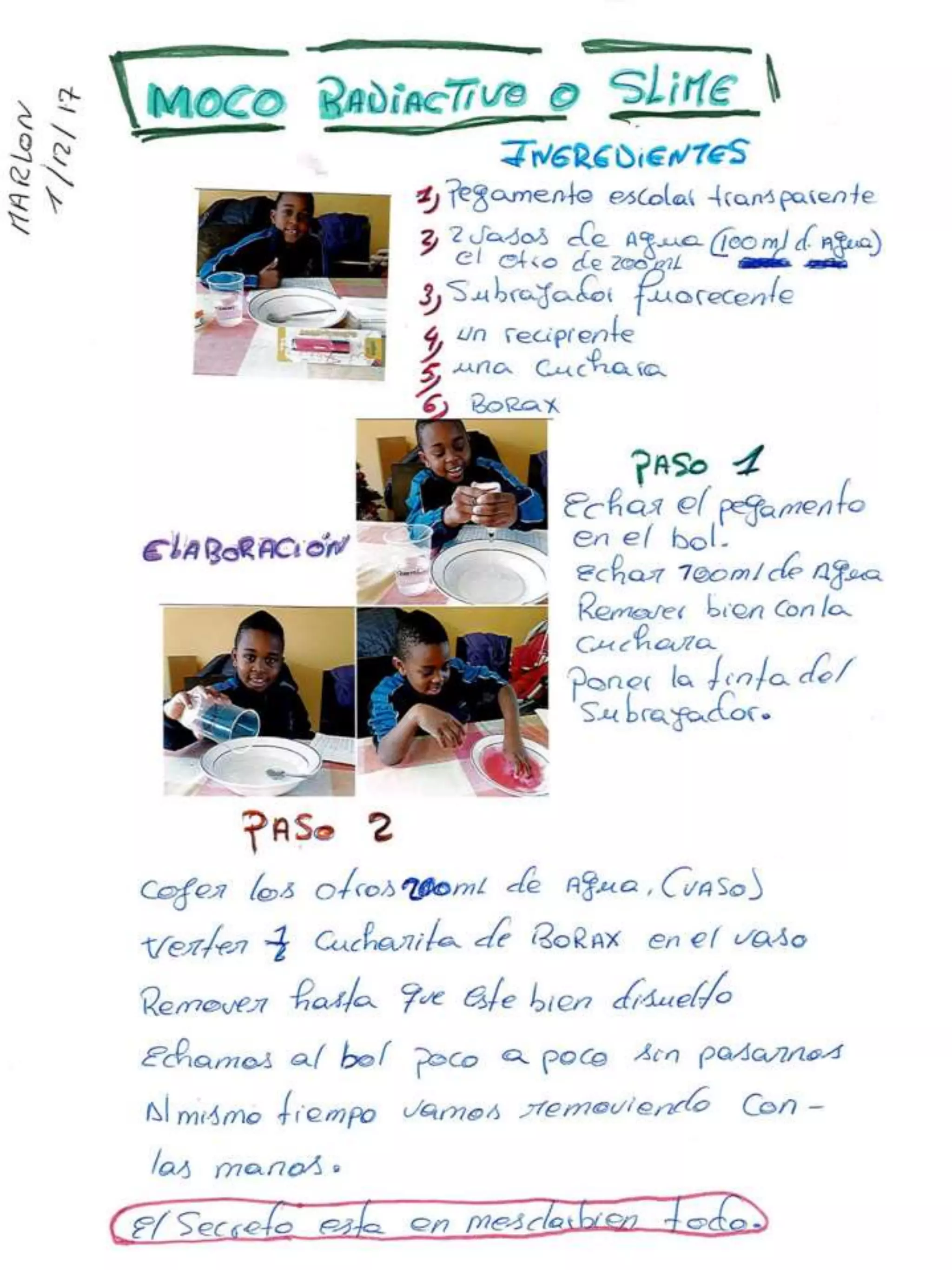 Quadern d'experiments 17/18