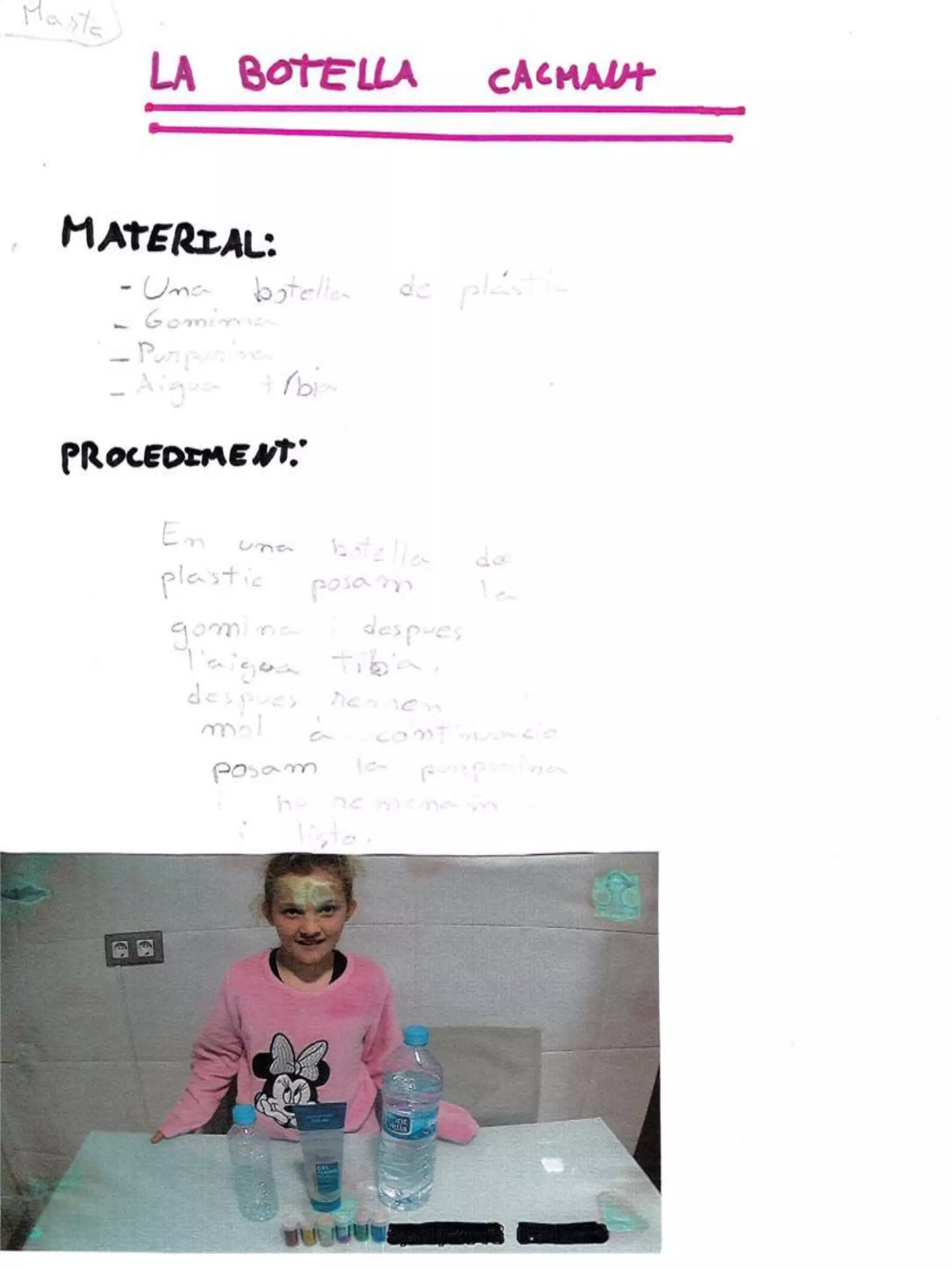 Quadern d'experiments 17/18