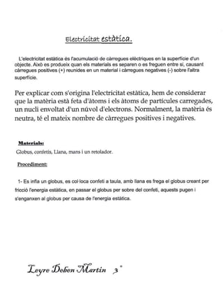 Quadern d'experiments 17/18