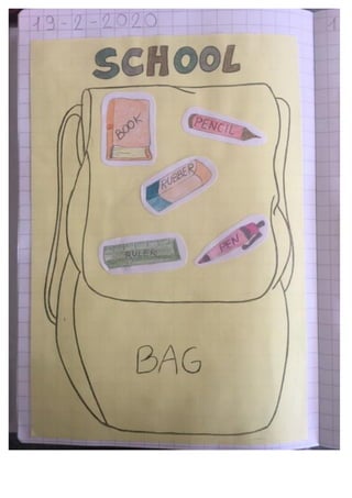 Quaderno di inglese classe prima