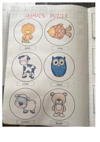 Quaderno di inglese classe prima