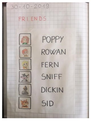 Quaderno di inglese classe prima