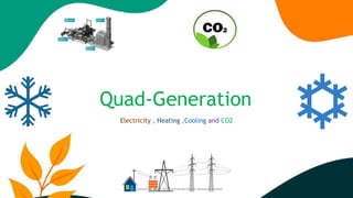 Quad-Generation
Electricity , Heating ,Cooling and CO2
Prepared by Engr. Mohammad Imam Hossain Rubel
 