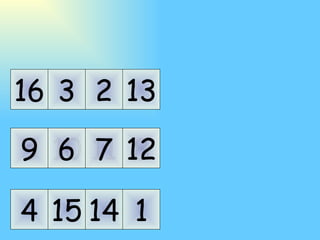 1 5 14 11 8 16 4 13 2 3 10 15 9 7 12 6 