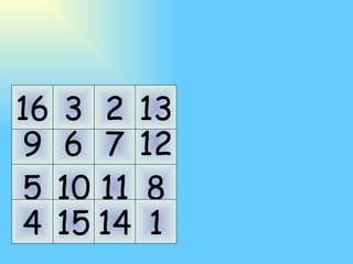 5 11 8 10 9 7 12 6 1 14 4 15 16 13 2 3 