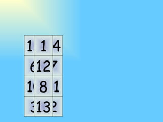 11 10 7 6 14 15 2 3 5 9 4 16 8 12 1 13 