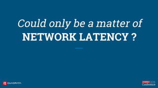 Could only be a matter of
NETWORK LATENCY ?
 