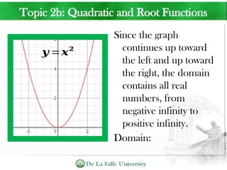 Quadratic Graph Roots Example Quadratic and Root Functions PPT for grade 11 | PPTX