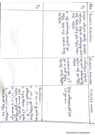 Quadratic Equation Class X Pdf