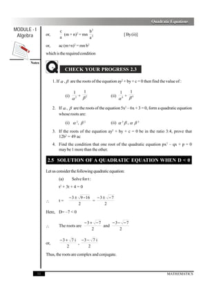 Quadratic equations | PDF