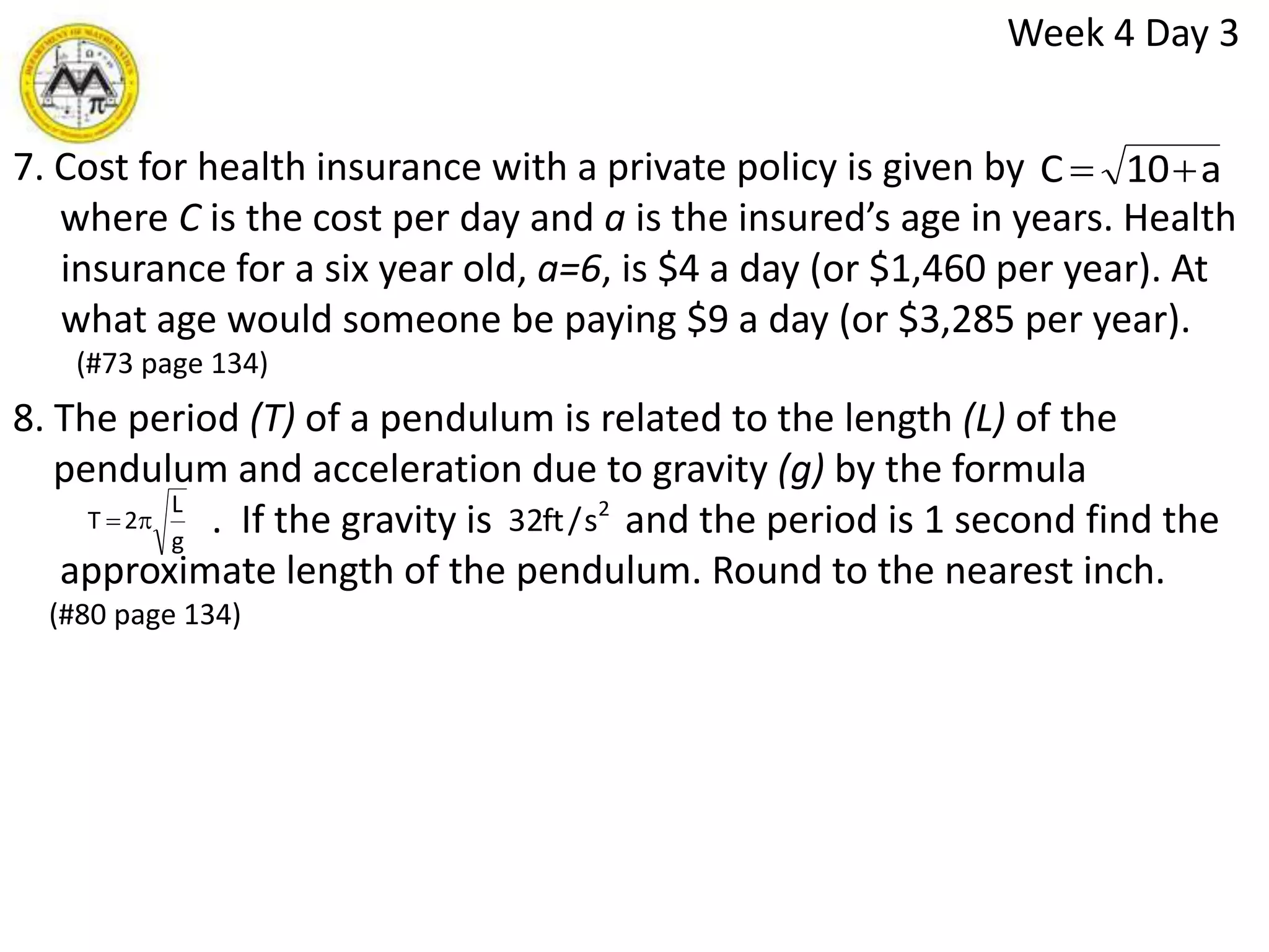 SUMMARY Week 4 Day 1.
