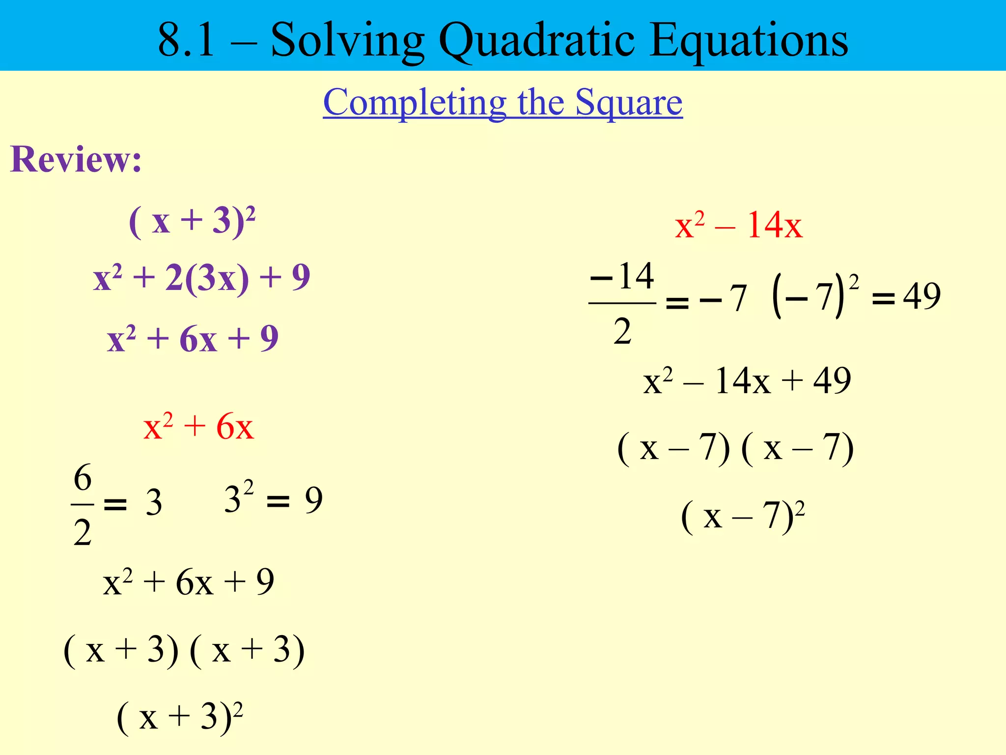 Quadratic equations ppt | PPT | Physics | Science