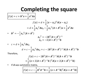 Quadratic form and functional optimization | PDF