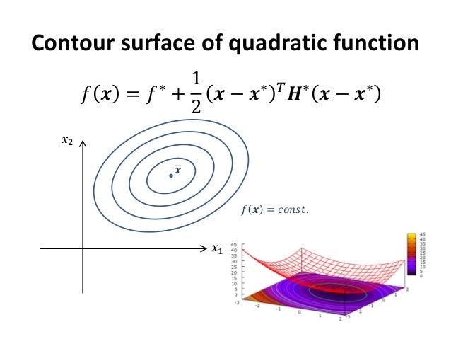 quadratic form and functional optimization quadratic functional form