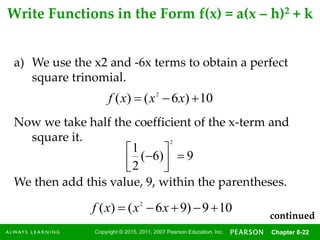 Squared Function Introduction of Quadratic Functions and its graph | PPT