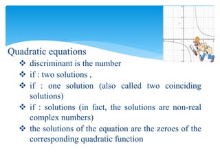 Quadratic functions | PPTX