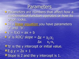 Quadratic functions | PPT