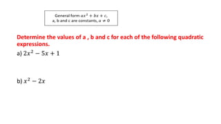 QUADRATIC FUNCTIONS AND EQUATIONS IN ONE VARIABLE(STUDENTS).pdf