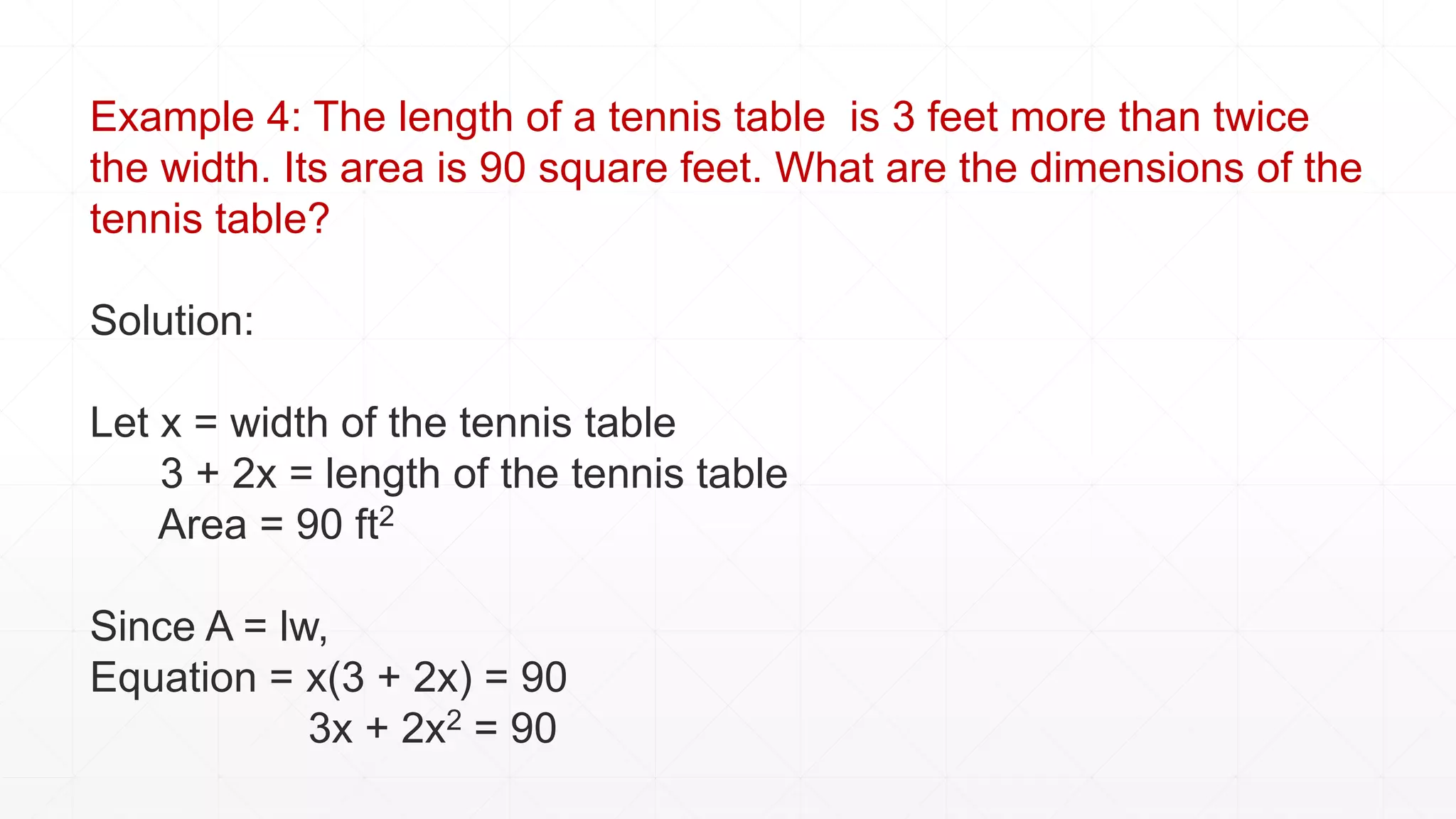 Quadratic functions and their application | PPTX