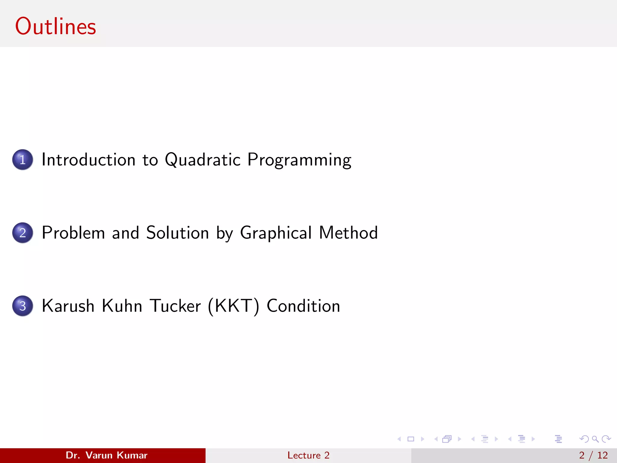 Quadratic Programming Tool Of Optimization Ppt Quadratic Programming Tool Of Optimization Ppt