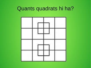 Quants quadrats hi ha?

 