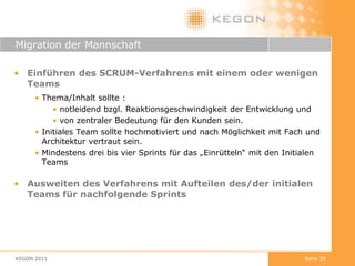 Die bewährten Methoden für strukturierte Projekte sind für dynamische Probleme keine Lösungen und wenn sie als Ersatz für dynamische Lösungen fungieren sollen, schaden sie sogar, weil sie wertvolle Zeit verschwenden. Seite 16KEGON 2011