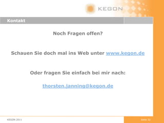 Zur Lösung dynamischer Probleme wird „Können“ notwendig, das auf Erfahrung, Prinzipien und Werten basiertErfahrung & Wissen(bilden eine) Erwartung(dass eine)Handlung(die Erwartung erfüllt)(Ergebnis ist)EnttäuschungoderÜberraschung BestätigungIrritationNächste RegelIdeen (für neues Handeln)Theorie(als Filter)Seite 17KEGON 2011