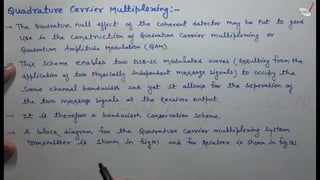 Quadrature carrier multiplexing qam