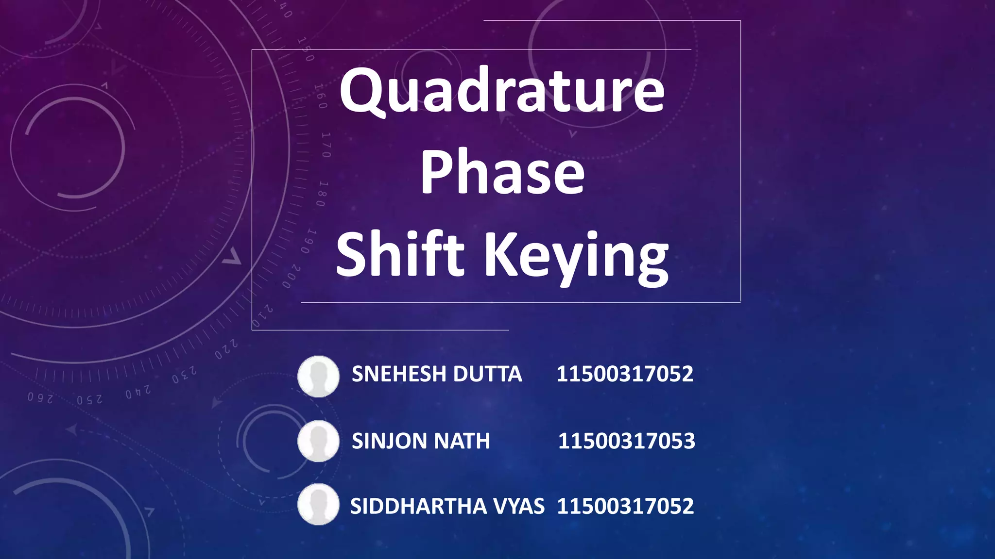Quadrature phase shift keying PPT