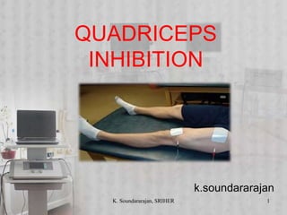 QUADRICEPS
INHIBITION
k.soundararajan
K. Soundararajan, SRIHER 1
 